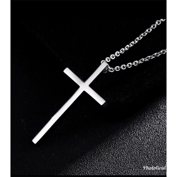 Other - Stainless Steel Cross Pendant Necklace for Men